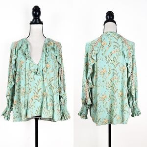 VGUC Spell Maisie Blouse, Vintage Turquoise